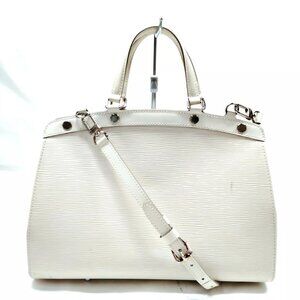 (R817) Louis Vuitton Brea GM white Epi Electric Leather
